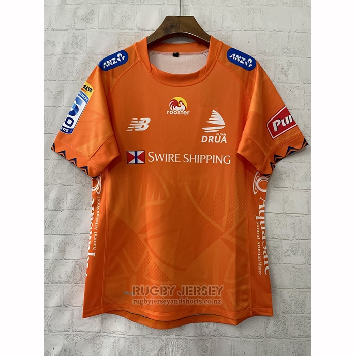 Jersey Fiji Drua Rugby 2026 Training Orange